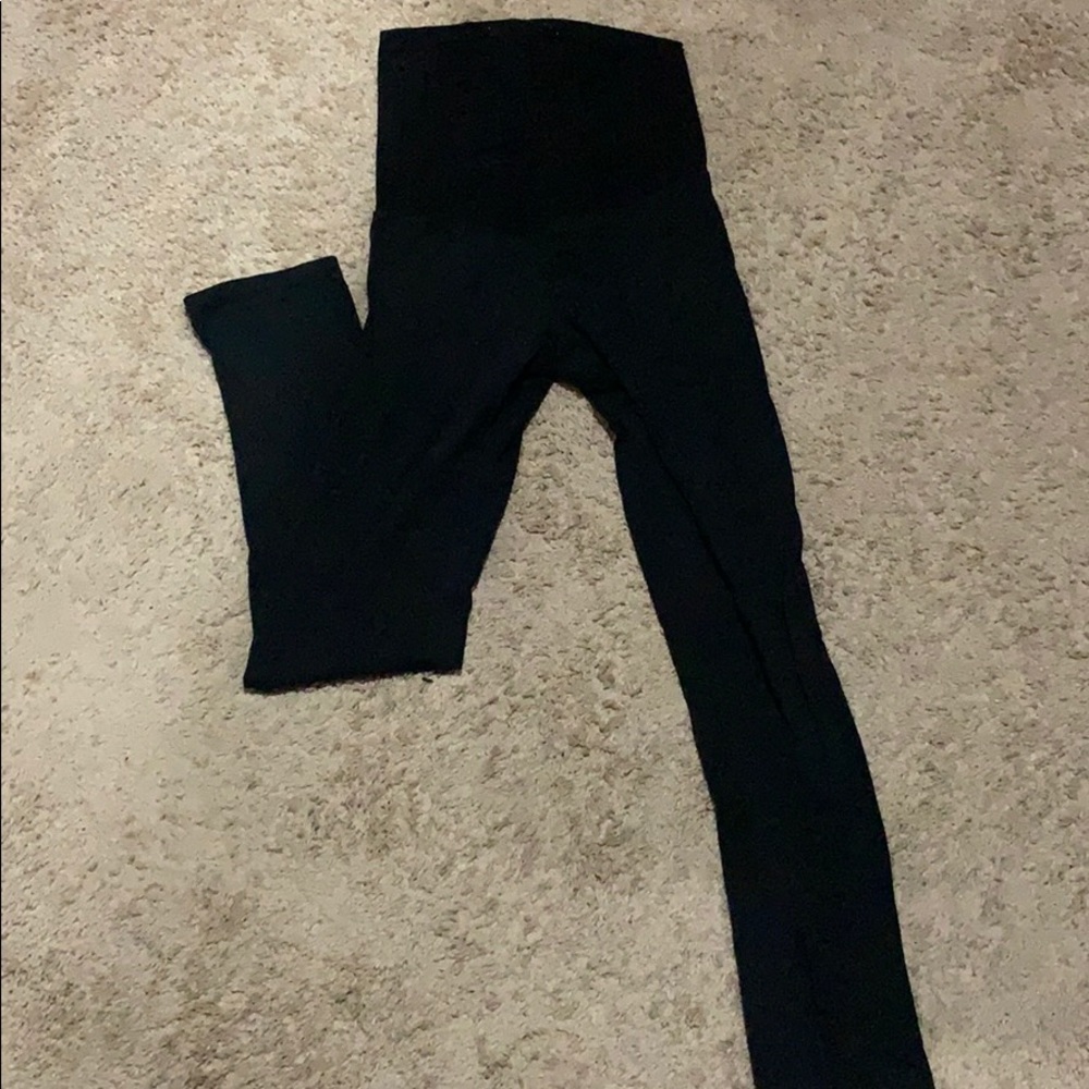 Black maternity leggings
